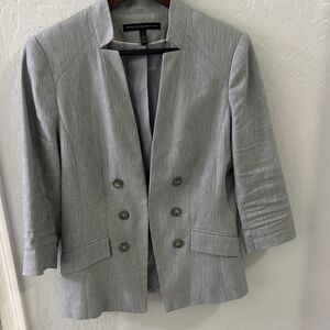 White House Black Market Gray Blazer